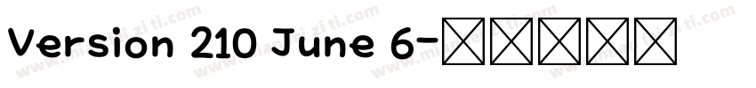 Version 210 June 6字体转换